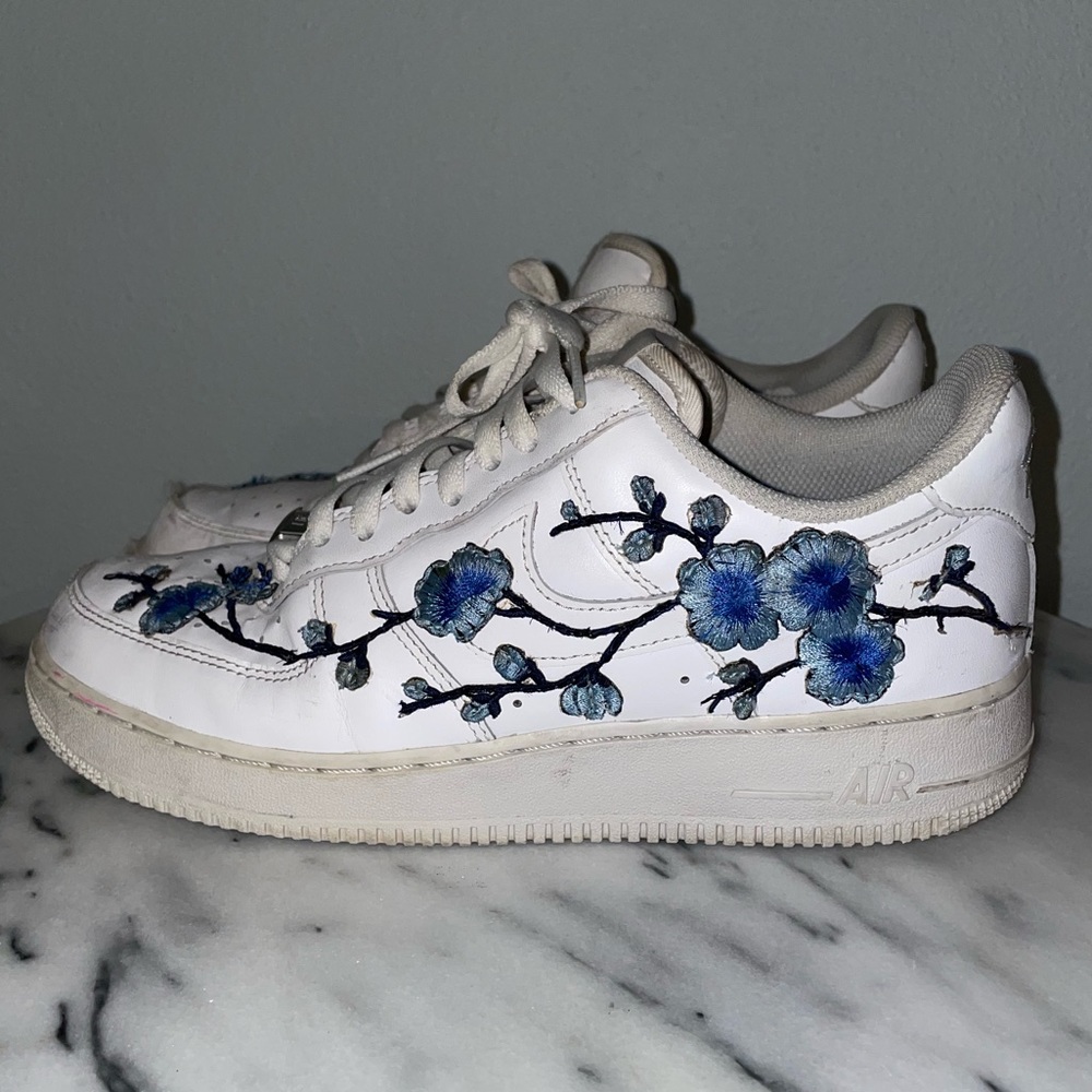 Mens Blue Rose Nike Air Force Ones